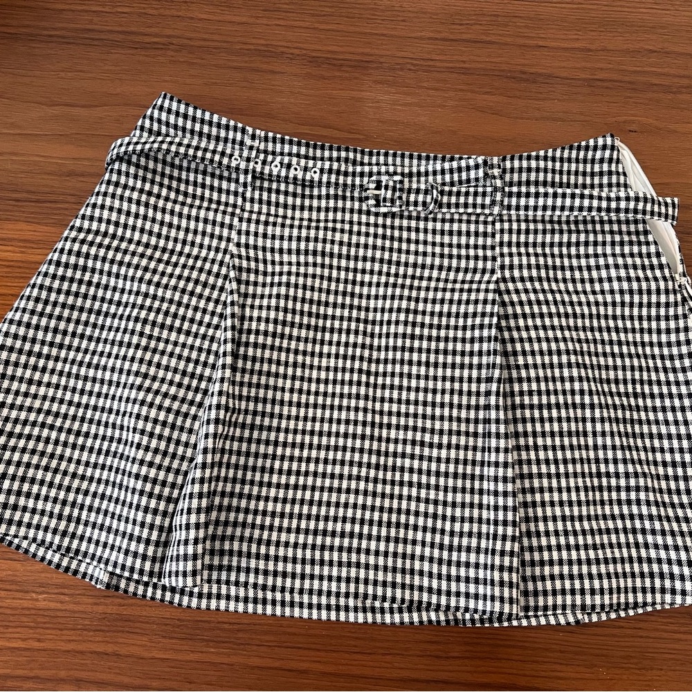 One worn reformation pleaded skirt